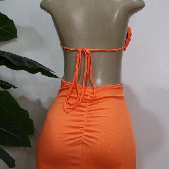 Bold Orange Maxi Dress - Picture 7 of 7